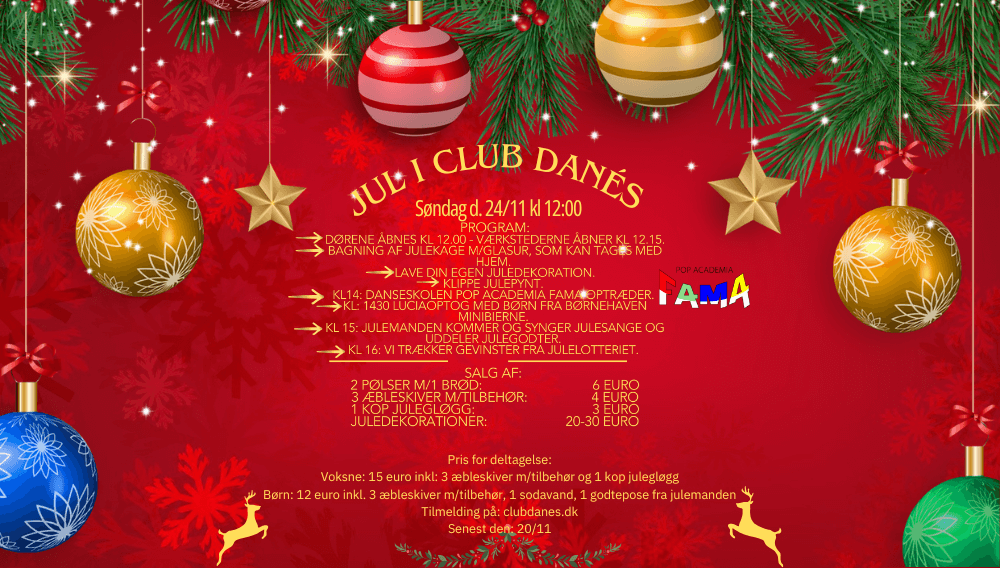 Jul i Club Danes - 24. november 2024
