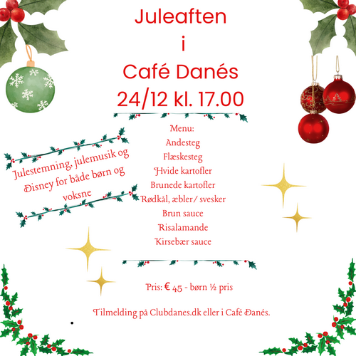 Juleaften i Café Danes - 24. december 2024